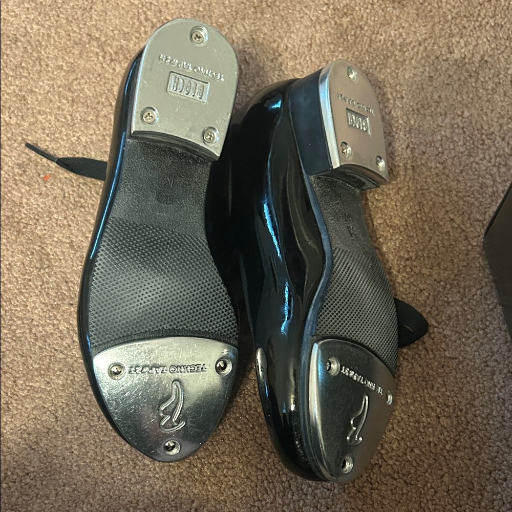 Elegant Black Kids' Dance Shoes - Picture 2 of 4